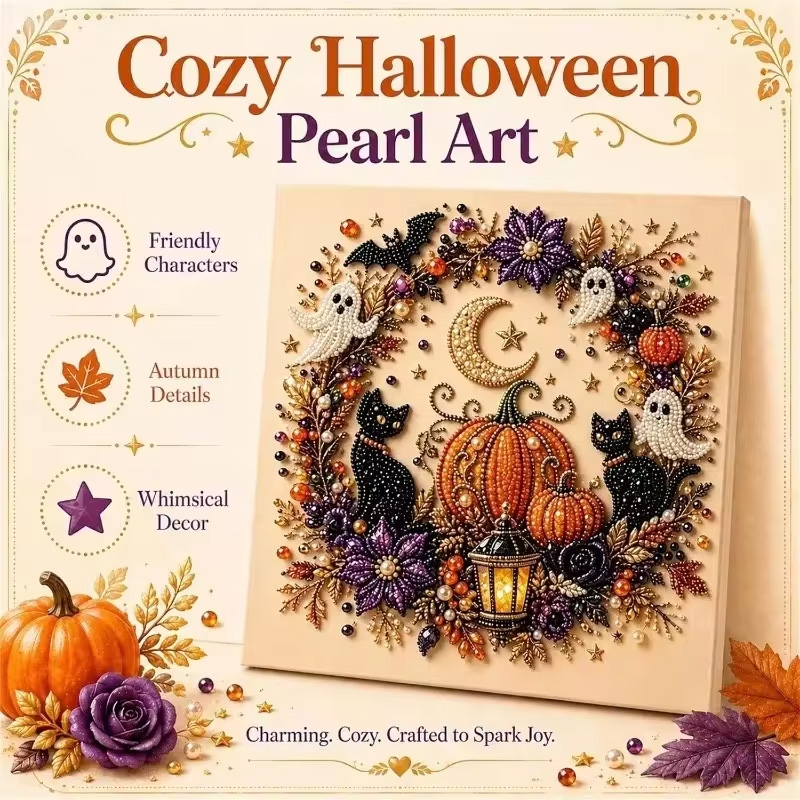 Resin Craft For Beginners - @Halloween Ghost Pearl Art Kit untuk
