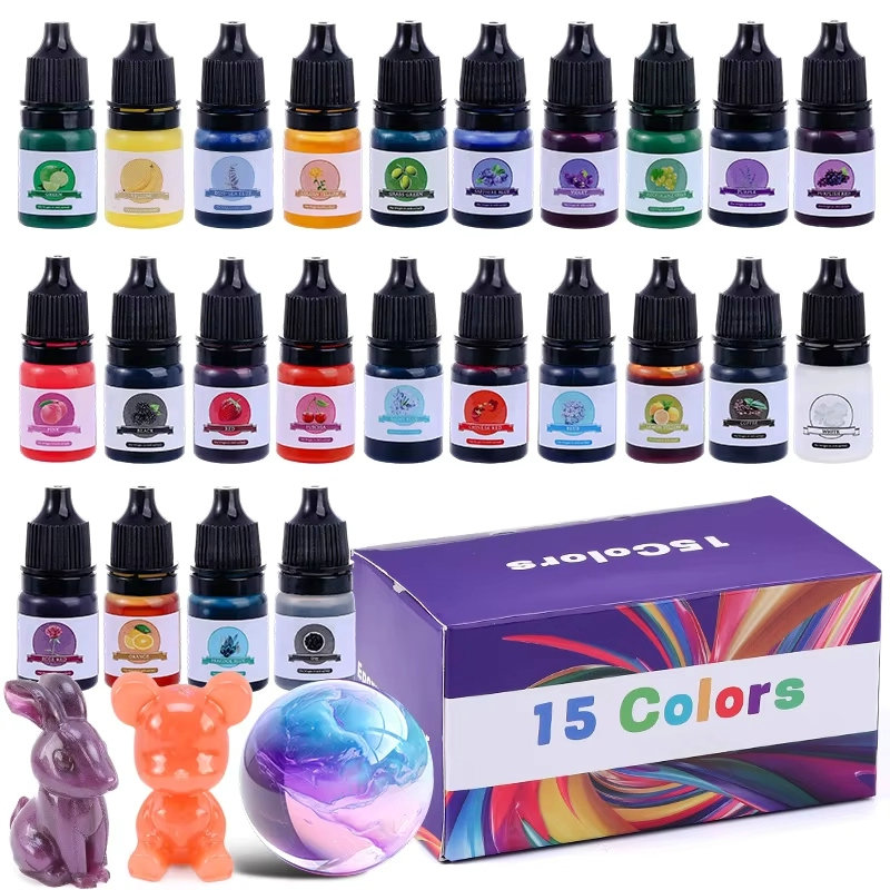 Epoxy Uv Resin Kit - Pigmen Warna Resin Epoksi 24 Warna