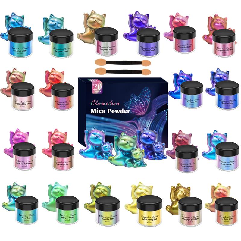 Epoxy Uv Resin Kit - Set 10/20 warna Resin berubah warna