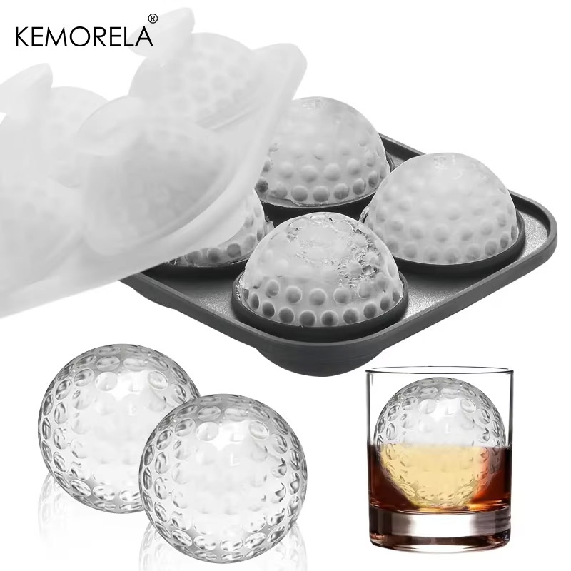 Coaster Mold Round - Cetakan Es Batu Silikon dengan Tutup,