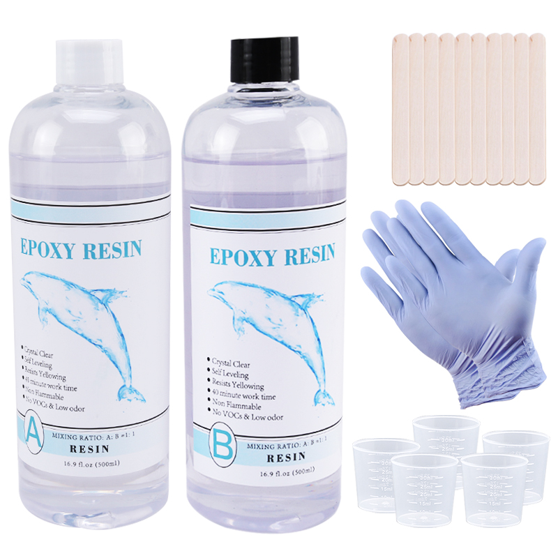 Epoxy Uv Resin Kit - 1:1 Jelas Epoksi Resin Kristal Seni