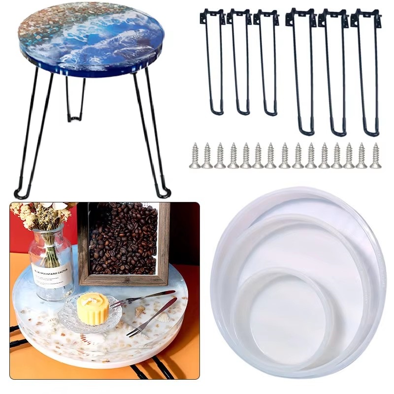 Coaster Mold Round - Cetakan Resin UV Bentuk Nampan Bundar