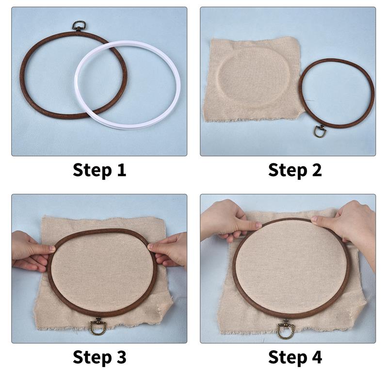 Set Bingkai Lingkaran Bordir W - Wood Ring Blank ulasan dan harga