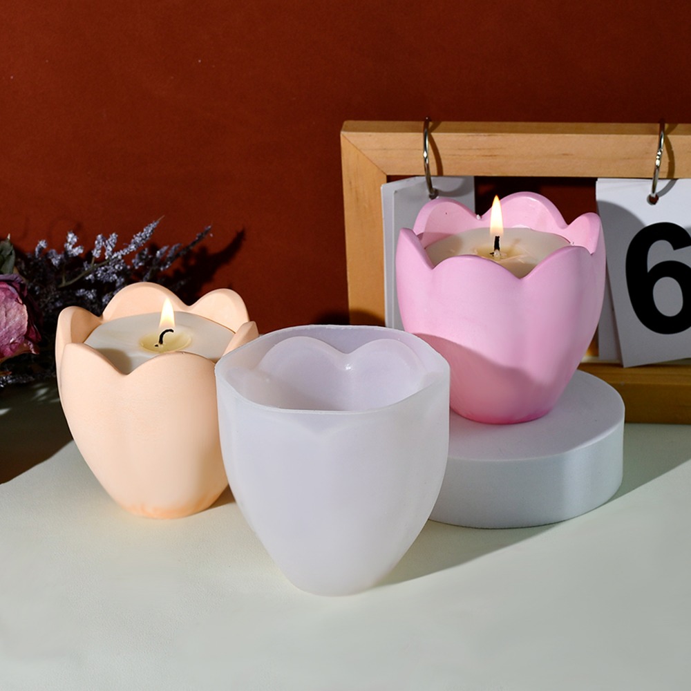 Pemegang Lilin Tulip silikon c - Flower Preservation Resin ulasan dan harga