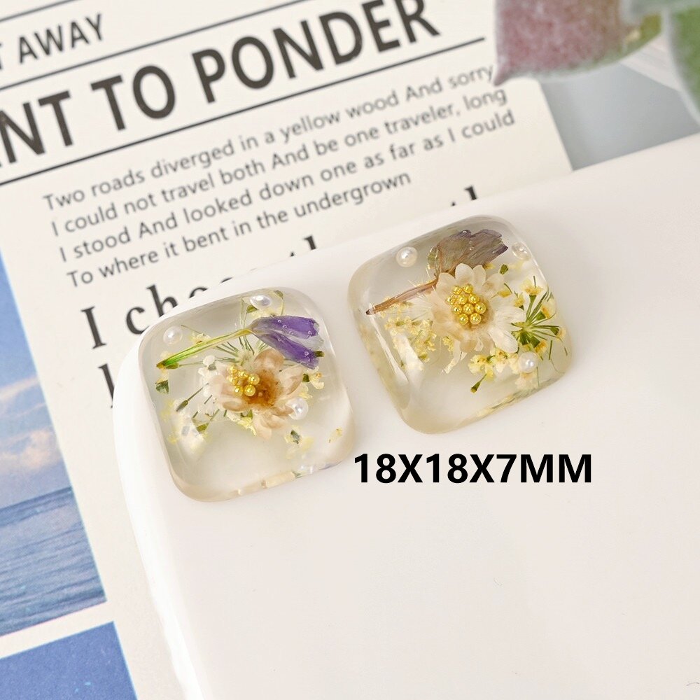 Kancing Resin Kubah Bunga Keri - Dried Flower Bulk ulasan dan harga