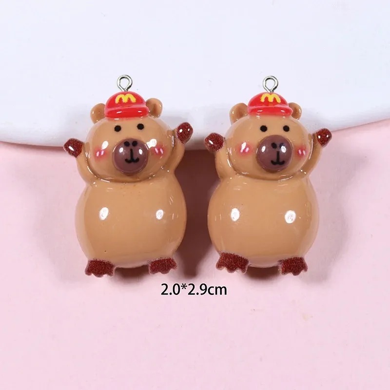 10 Buah Liontin Resin Capybara - Resin Craft Supplies ulasan dan harga