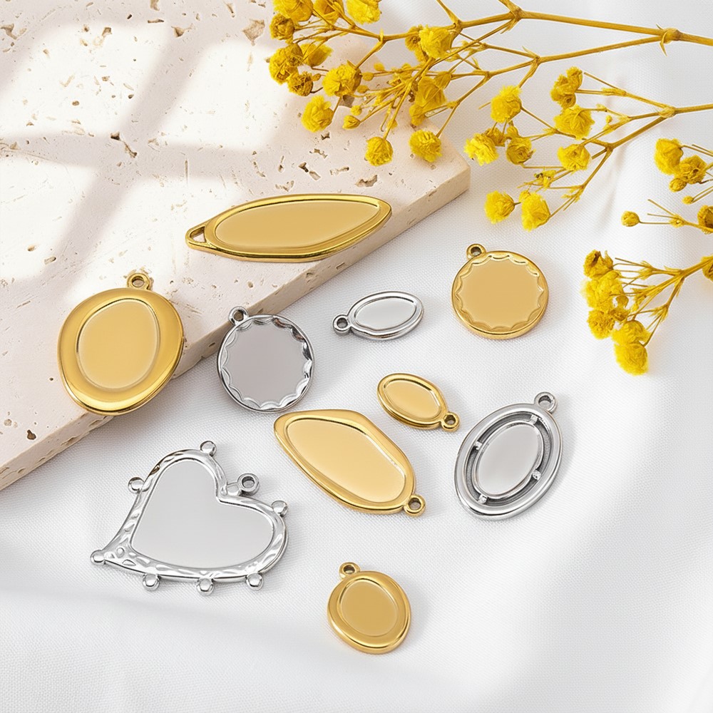 5 pcs + 1 pcs Bezel Charm Pend - Resin Craft Supplies ulasan dan harga