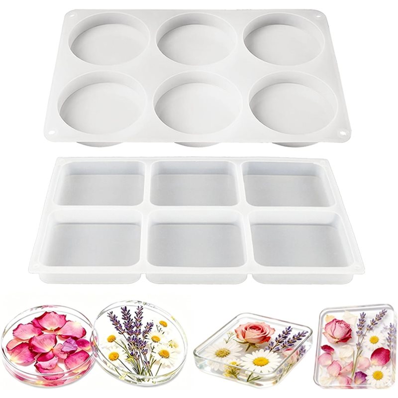 Cetakan Resin Coaster Silikon  - Coaster Mold Round ulasan dan harga