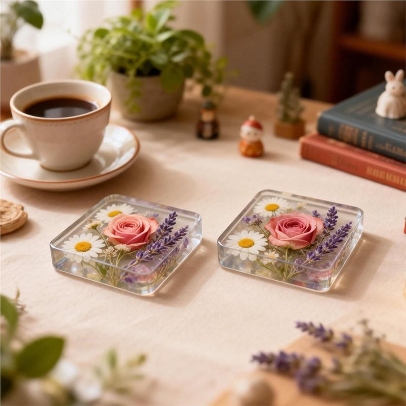 Cetakan Resin Coaster Silikon  - Coaster Mold Round ulasan dan harga