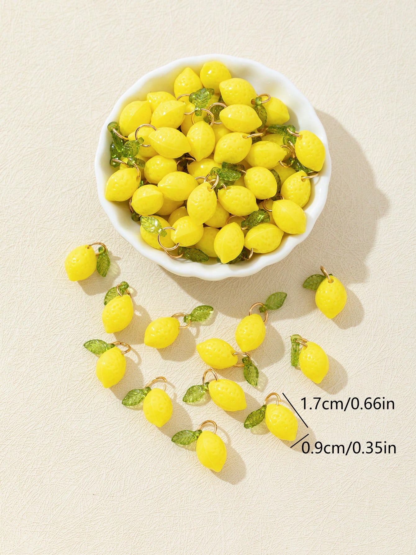 10 Buah Liontin Resin Lemon 3D - Resin Craft Supplies ulasan dan harga