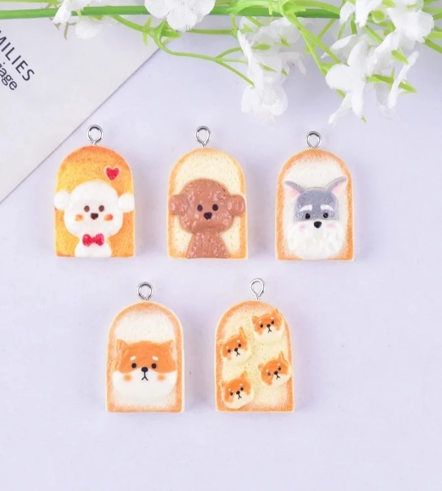 10 Buah Liontin Resin Anjing R - Resin Craft Supplies ulasan dan harga