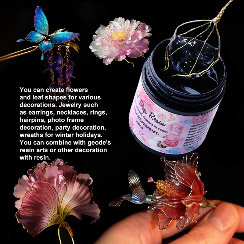 UV DIP lem Resin UV membuat bu - Flower Preservation Resin ulasan dan harga