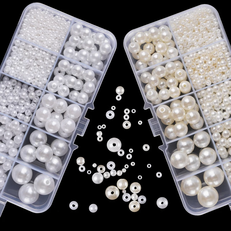 800pcs Manik-manik Resin Mutia - Crafting Resin ulasan dan harga