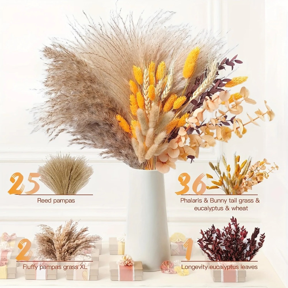 80 Buah Buket Bunga Kering Ala - Dried Flower Bulk ulasan dan harga