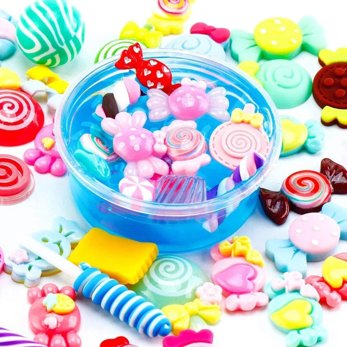 30 buah Set lucu jimat lendir  - Resin Craft Supplies ulasan dan harga