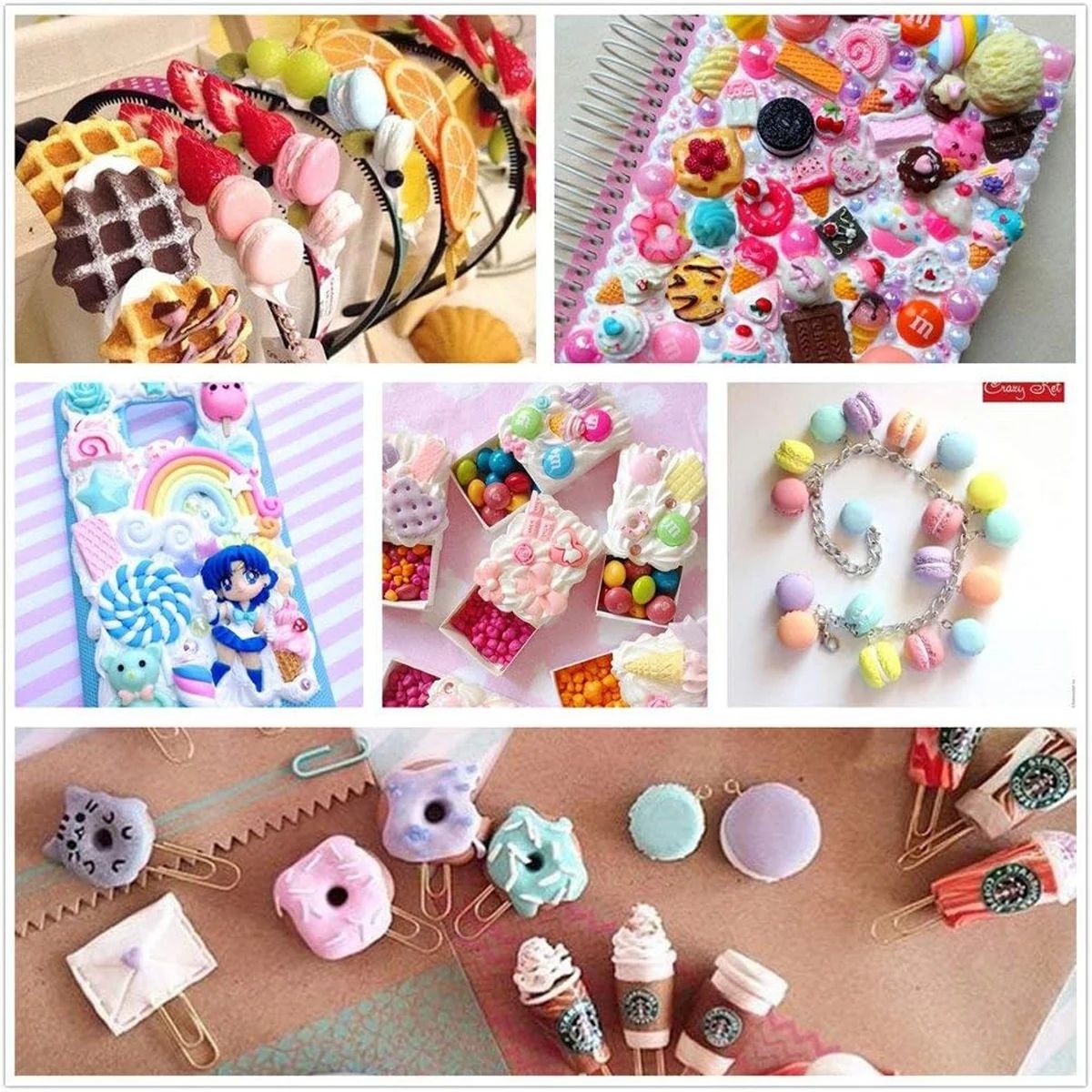 30 buah Set lucu jimat lendir  - Resin Craft Supplies ulasan dan harga