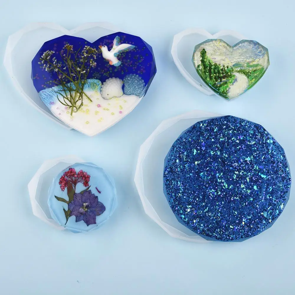 Cetakan Silikon Resin Coaster  - Coaster Mold Round ulasan dan harga