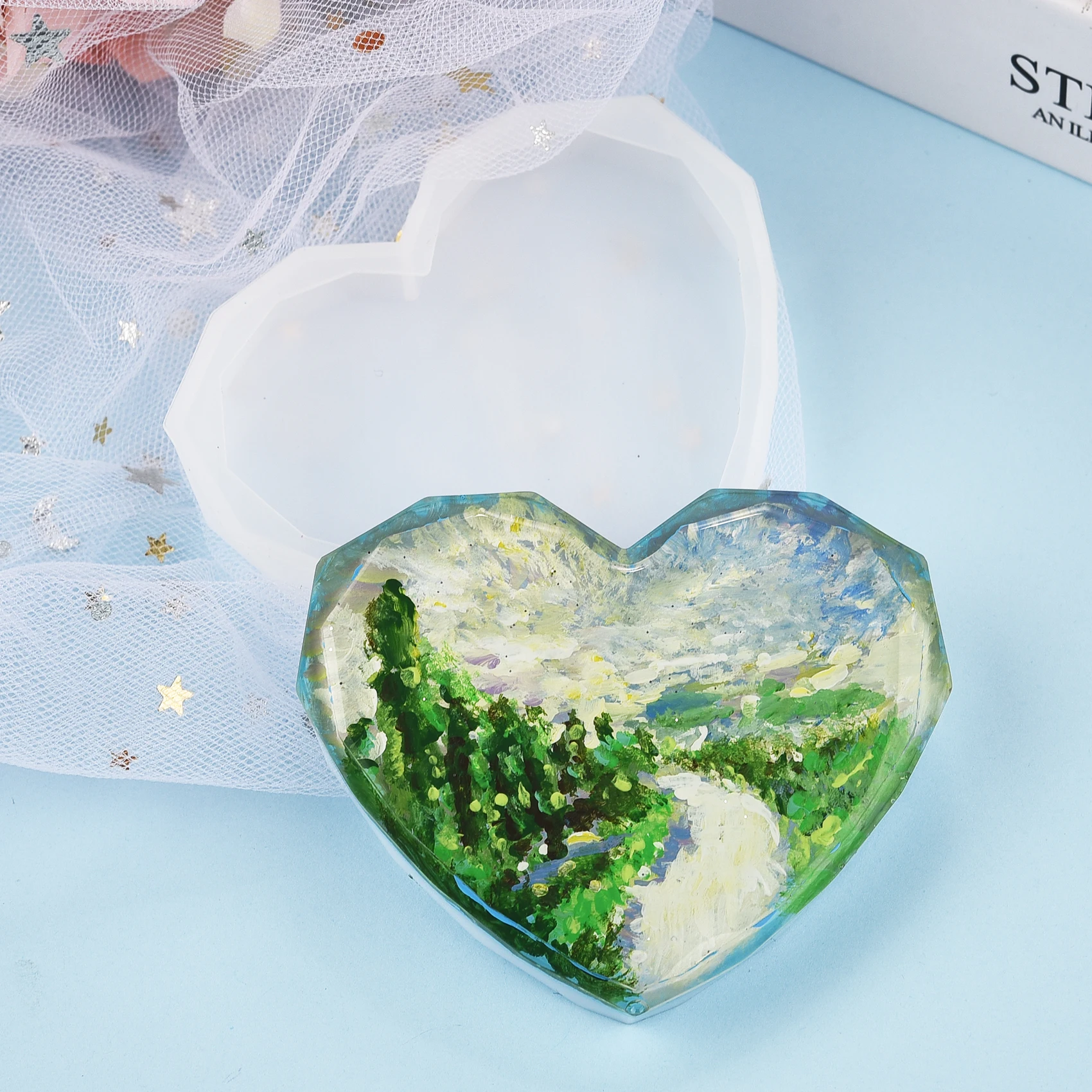 Cetakan Silikon Resin Coaster  - Coaster Mold Round ulasan dan harga