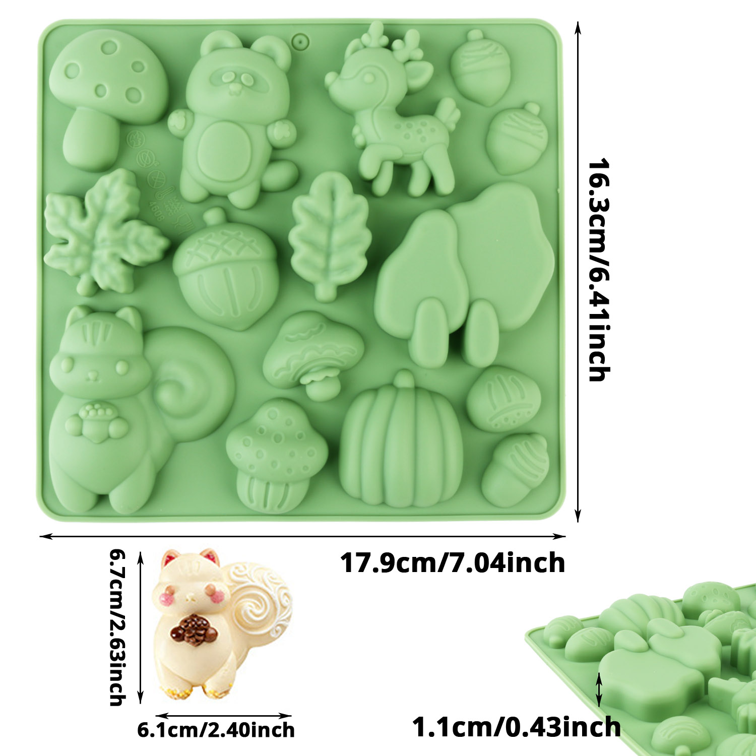 1 Cetakan Kue Silikon Berbentu - Resin Craft Supplies ulasan dan harga