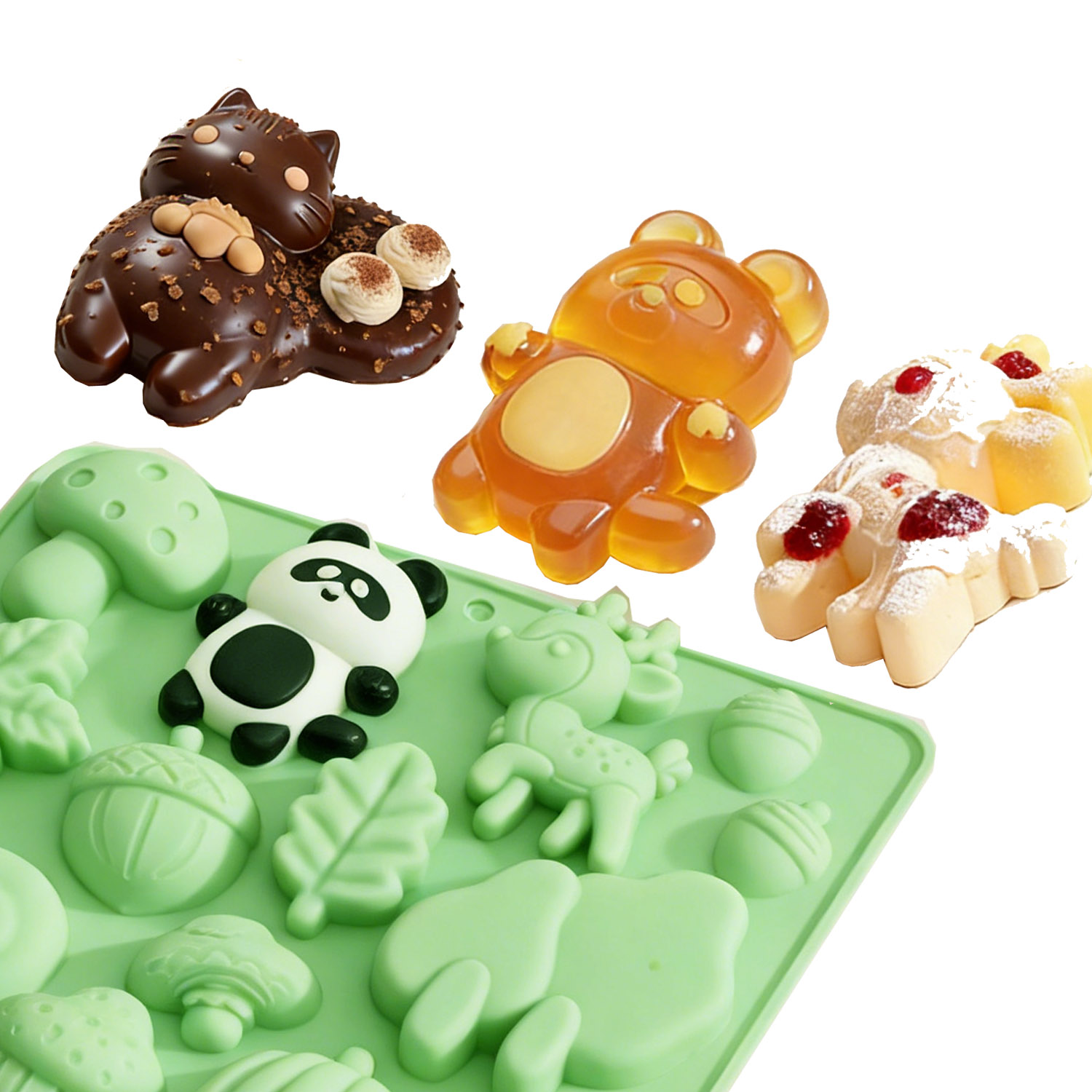 1 Cetakan Kue Silikon Berbentu - Resin Craft Supplies ulasan dan harga