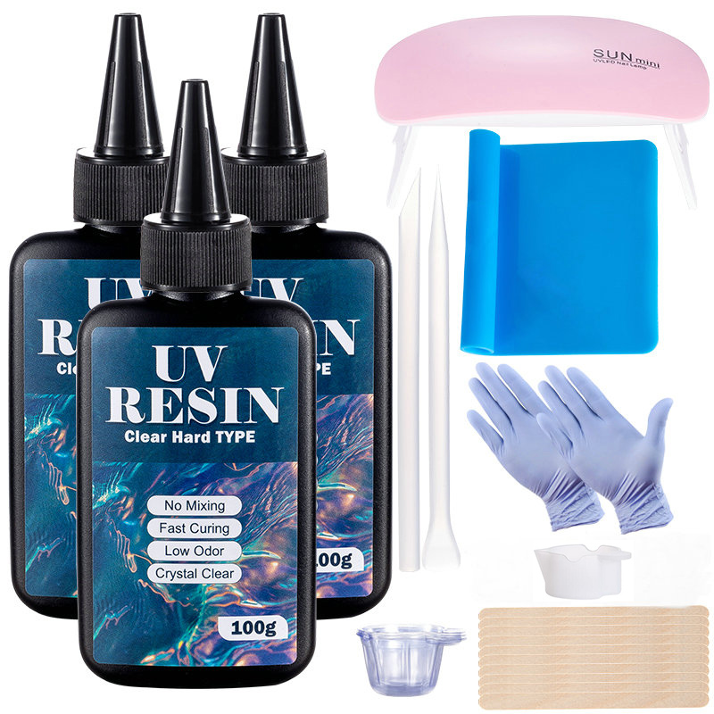 100g/250g bening Resin UV tipe - Epoxy Uv Resin Kit ulasan dan harga
